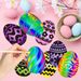 80 Sheets Easter Scratch Card Paper, With Colored Rope And Bamboo Pen, Colorful Scratch-off Painting, Rabbit And Carrot, Gift Packaging Tag, Suitable For Easter Party_maomaolike.com