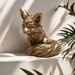 Figurine For Study Office Desk Tea Pet Solid Copper Handheld Copperware Creative Animal Small Fox_maomaolike.com
