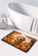Golden Retriever Fall Memory Foam Kitchen Mat Machine Washable Anti-Fatigue Mat Cushion Comfort Bath Mat Or Kitchen Rug_maomaolike.com