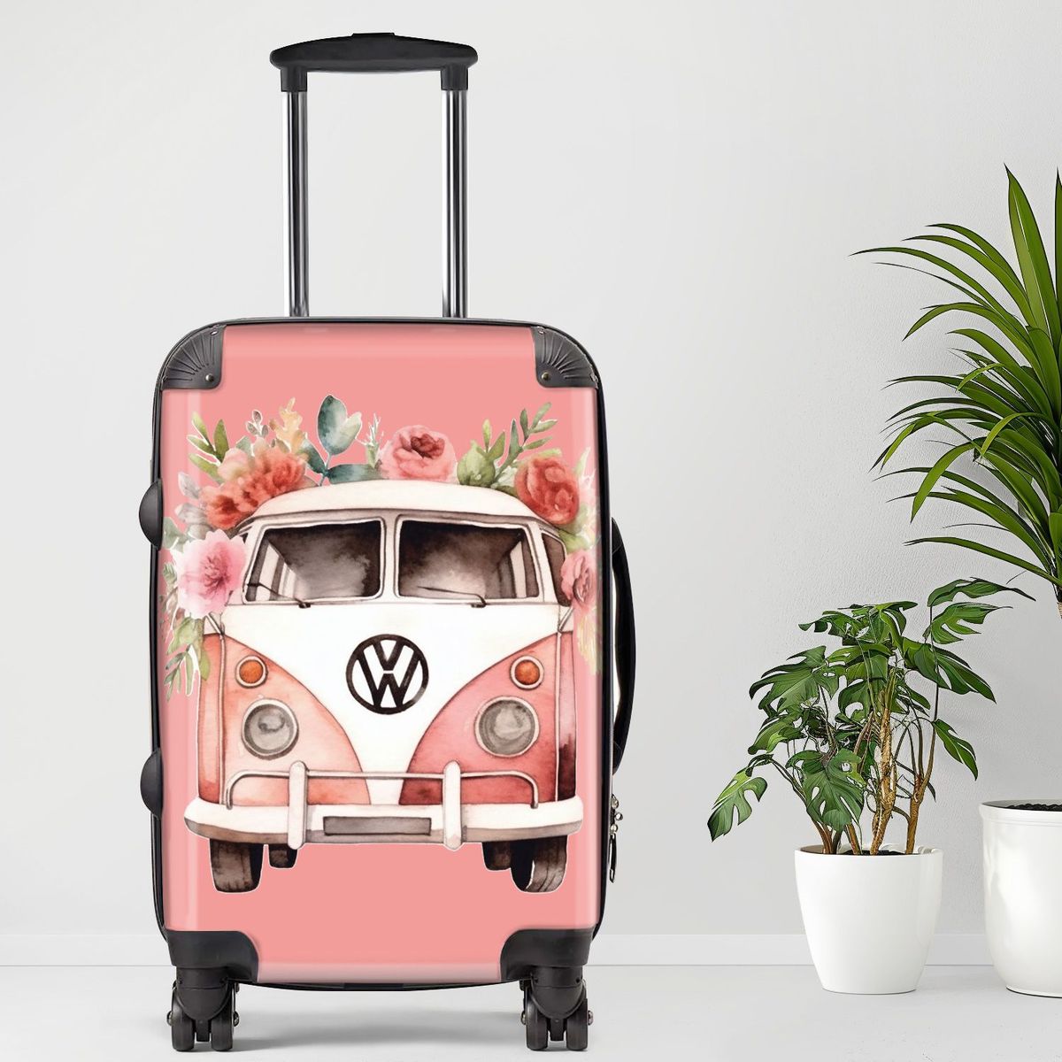 Hippie Luggage, 20/24/28 Inch Luggage, Carry-On, Custom Luggage, Luggage Set, Suitcase, Travel, Vacation, Cabin Suitcase, Custom Suitcase, Personalized Luggage_maomaolike.com