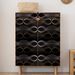 45cm*2000cm Luxury Black Gold Art Deco Peel And Stick Wallpaper, Metallic Geometric Waterproof Wall Covering For Living Room Bedroom Accent Wall_maomaolike.com