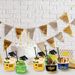 24Sets Graduation Season Ice Cream Decorations Kit 24 Ice Cream Box 24 Plastic Spoons 24 Paper Topper Signs Black And Golden Graduation Cap Sever 24/48 For 2025 Graduation Party Supplies_maomaolike.com