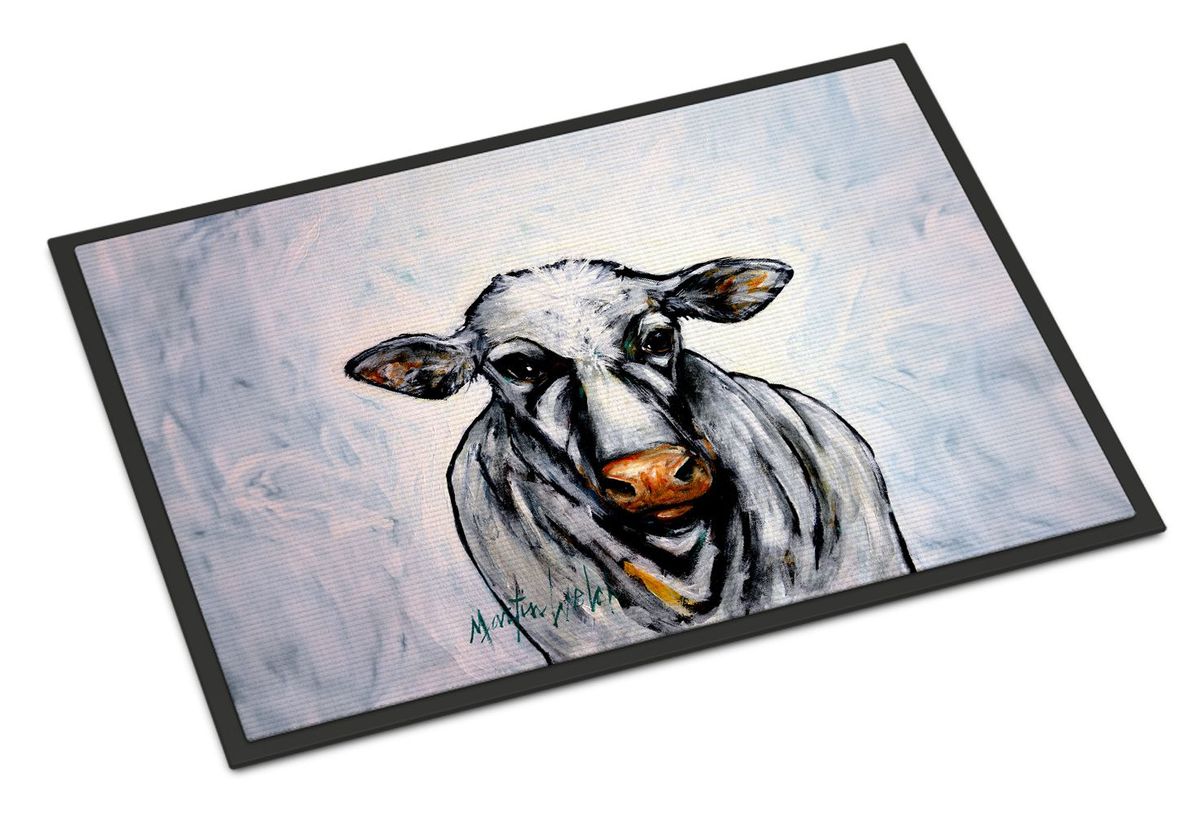 Bessie The Cow Doormat Front Door Mat Indoor Outdoor Rugs For Entryway, Non Slip Washable Low Pile, 24H X 36W_maomaolike.com