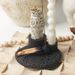 Sage Incense Stick Peruvian Sacred Wood Tool Container Multifunctional Burning Tray Vintage Ceramic Plate Candle Holder_maomaolike.com