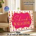 Indian Wedding Themed Shaadi Wala Ghar Painting Poster, Vibrant Magenta & Gold Traditional Style Poster, Festive Floral-adorned Design Suitable For_maomaolike.com