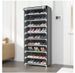 Simple Multi-layer Combination Dustproof Shoe Rack Storage Shoe Cabinet Cloth Shoe Cabinet Steel Frame Fashionable And Creative Dustproof Shoe Rack_maomaolike.com