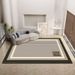 Living Room Rug Large Size Gorgeous Gold Frame Design Bedroom Rug Plush Thickened Machine Washable Thickened Underlay Interior Decorative Rug_maomaolike.com