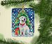 Great Pyrenees Christmas Porcelain Ornament Christmas Tree Hanging Decorations For Home Christmas Holiday, Rectangle, Gift, Multicolor_maomaolike.com
