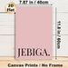 JEBIGA Typography Painting Poster, Minimalist Black Lettering On Soft Blush Tone Poster, Sleek Understated Decor Piece Suitable For Bedroom, Living_maomaolike.com