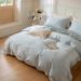 2 Fresh Style 100S High-Count Long-Staple Cotton Four-Piece Set Pastoral Embroidery Duvet Cover All-Cotton Double Bed Bedding 1.8m_maomaolike.com