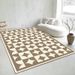 Living Room Rug Large Size Gorgeous Gold Frame Design Bedroom Rug Plush Thickened Machine Washable Thickened Underlay Interior Decorative Rug_maomaolike.com