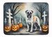 Boxer Spooky Halloween Memory Foam Kitchen Mat Machine Washable Anti-Fatigue Mat Cushion Comfort Bath Mat Or Kitchen Rug_maomaolike.com