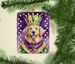 Golden Retriever King Of Mardi Gras Porcelain Ornament Christmas Tree Hanging Decorations For Home Christmas Holiday, Rectangle, Gift, Multicolor_maomaolike.com