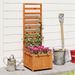48 Inch Wood Raised Garden Bed With Trellis With Drainage Holes For Indoor And Outdoor Settings, Such As Porch, Patio Or Balcony_maomaolike.com