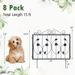 Decorative Garden Fence 8 Pack, 23.5''(H) X 15.3ft (L) Rustproof Metal Fencing Animal Barrier_maomaolike.com