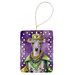 Italian Greyhound King Of Mardi Gras Porcelain Ornament Christmas Tree Hanging Decorations For Home Christmas Holiday, Rectangle, Gift, Multicolor_maomaolike.com