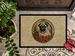 Pug Christmas Flowers Doormat Front Door Mat Indoor Outdoor Rugs For Entryway, Non Slip Washable Low Pile, 24H X 36W_maomaolike.com