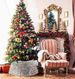 New Christmas Tree Skirt, Christmas Tree Surround, Creative Printed Sequined 3D Tree Base Decoration Scene Prop_maomaolike.com