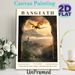 Basgiath Dragon Fantasy Painting Poster, Atmospheric Sunset Castle & Mountain Landscape Poster, Enchanting Magical Design, Ideal For Home Decor, Study_maomaolike.com