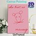 Mouse Themed Painting Poster, Soft Pink Background Red Line Art Mouse Poster, Simple Cute Design, Ideal For Bedroom And Living Room Wall Decor_maomaolike.com