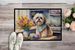 Decorating Easter Lhasa Apso Doormat Front Door Mat Indoor Outdoor Rugs For Entryway, Non Slip Washable Low Pile, 24H X 36W_maomaolike.com