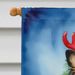 Papillon Christmas Reindeer House Flag Large Porch Sleeve Pole Decorative Outside Yard Banner Artwork Wall Hanging, Polyester, House Size, Multicolor_maomaolike.com