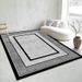 Living Room Rug Large Size Gorgeous Gold Frame Design Bedroom Rug Plush Thickened Machine Washable Thickened Underlay Interior Decorative Rug_maomaolike.com