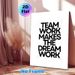 Teamwork Motivational Quote Painting Poster, Minimalist Black & White Typographic Poster, Inspirational Message Decor Ideal For Office, Workspace_maomaolike.com