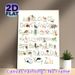 Turkish Alphabet Animal Painting Poster, Soft Watercolor Illustrated Alphabet With Matching Animals Poster, Educational Wall Decor Ideal For Home_maomaolike.com