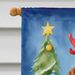 Chesapeake Bay Retriever Christmas Reindeer House Flag Large Porch Sleeve Pole Decorative Outside Yard Banner Artwork Wall Hanging, Polyester, House Size, Multicolor_maomaolike.com