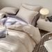 Solid Color Ice Silk Four-Piece Cool Bed Sheet Single Duvet Cover Dormitory Three-Piece Set Summer Bedding_maomaolike.com