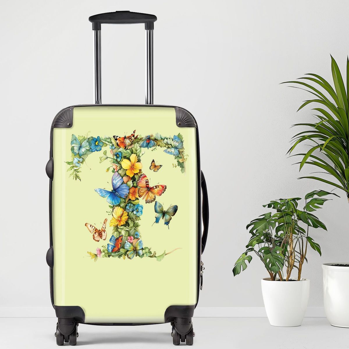 Letter T Luggage, 20/24/28 Inch Luggage, Carry-On, Custom Luggage, Luggage Set, Suitcase, Travel, Vacation, Cabin Suitcase, Custom Suitcase, Personalized Luggage_maomaolike.com