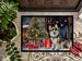 Alaskan Klee Kai Cozy Christmas Doormat Front Door Mat Indoor Outdoor Rugs For Entryway, Non Slip Washable Low Pile, 24H X 36W_maomaolike.com