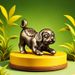 Vintage Copper-Plated Lucky Fortune Zodiac Pet Dog Ornament Keychain Small Copperware Wholesale_maomaolike.com