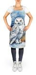 Snowy Owl Apron Cooking Kitchen Server Baking Crafts Gardening For Adult Women Men, Unisex, Large, Multicolor_maomaolike.com