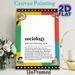 Sociology Themed Painting Poster, Colorful Cartoon-style Educational Poster, Humorous Informative Definition Design, Suitable For Classroom, Study_maomaolike.com