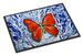 Red Glider Butterfly Doormat Front Door Mat Indoor Outdoor Rugs For Entryway, Non Slip Washable Low Pile, 24H X 36W_maomaolike.com
