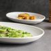 Ceramic Steaming High-end Feel Household Pure White Oval Large Grilled Fish Dish Deep Plate_maomaolike.com