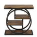 Wood End Table, 4-Tier Side Table With Storage Shelves_maomaolike.com