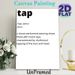 Tap Dance Definition Painting Poster, Minimalist Typographic Text Poster, Clear Explanatory Tap Dance Design Ideal For Dance Studio, Home Wall Decor_maomaolike.com
