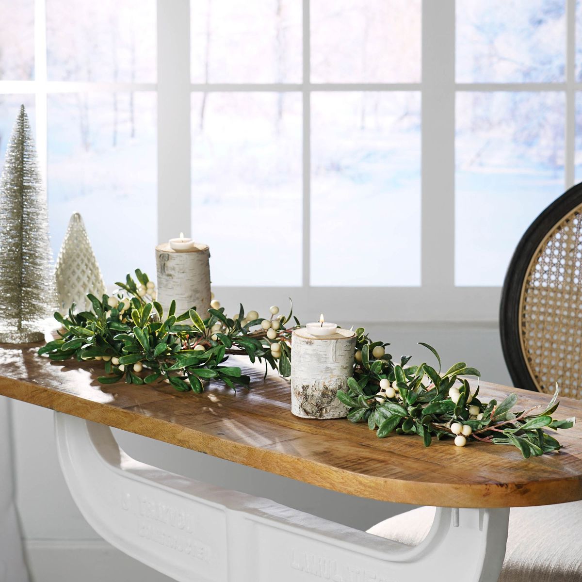 54" SNOWBERRY GREEN Garland_maomaolike.com