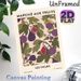 Fig Themed Painting Poster, Soft-hued French Market Style Fig & Leaf Pattern Poster, Elegant Botanical Wall Decor Ideal For Kitchen, Dining Room_maomaolike.com