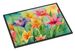Lilies In Watercolor Doormat Front Door Mat Indoor Outdoor Rugs For Entryway, Non Slip Washable Low Pile, 24H X 36W_maomaolike.com