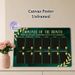Employee Of The Month Recognition Painting Poster, Luxe Dark Green & Gold Styled Poster, Classy Monthly Display To Honor Outstanding Staff, Ideal For_maomaolike.com