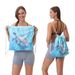 New Printed Beach Towel, Portable Backpack Design Quick Dry Bath Towel, Lightweight Foldable Towel For Beach Swimming Outdoor Travel_maomaolike.com