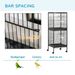PawHut Large Bird Cage With 1.7 Ft. Width For Wingspan, Bird Aviary Indoor With Multi-Door Design, Fit For A Canary, Finch, Conure, 55", Black_maomaolike.com