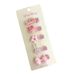 Unisex 5 cards of acrylic cartoon bow hairpins for kindergarten babies and children, all-inclusive and no-damage hair side clips_maomaolike.com