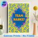 Team Nanke Themed Painting Poster, Vibrant Paisley Pattern With Paint Splatter Poster, Enhances Team Unity, Ideal For Office And Team Gathering Spaces_maomaolike.com