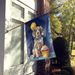 English Setter Happy Birthday House Flag Large Porch Sleeve Pole Decorative Outside Yard Banner Artwork Wall Hanging, Polyester, House Size, Multicolor_maomaolike.com