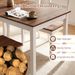 60 Inch Rectangular Dining Table With Solid Rubber Wood Legs Seat Up To 6 Anti-scratch Foot Pads For Kitchen, Dining Table And Restaurants_maomaolike.com